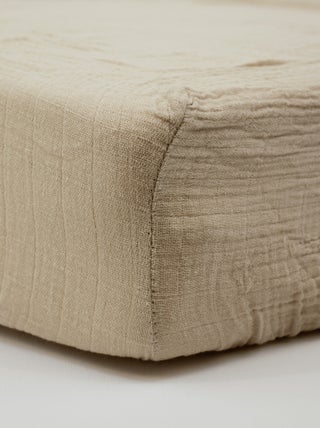 Drap-housse 70x140 cm Naissance en Gaze de Coton Uni