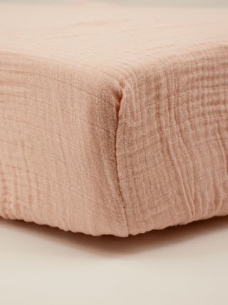 Drap-housse 70x140 cm Naissance en Gaze de Coton Uni