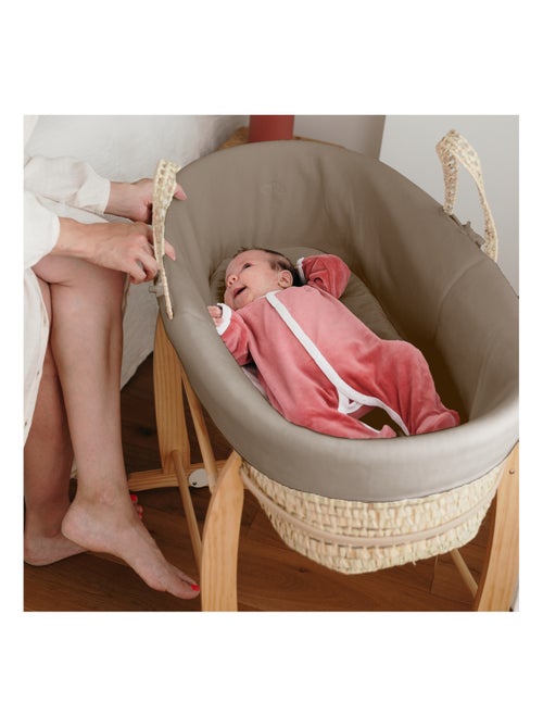 Drap Housse 80x30cm en Coton Bio pour Couffin, Nacelle ou Berceau Bébé - Kiabi