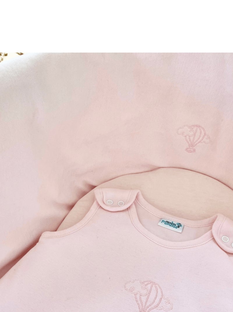 Drap Housse 80x30cm en Coton Bio pour Couffin, Nacelle ou Berceau Bébé Rose clair - Kiabi