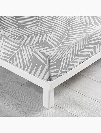 Drap housse 90 x 190 cm Botania gris