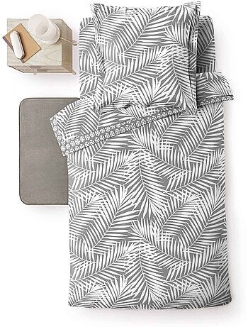 Drap housse 90 x 190 cm Botania gris