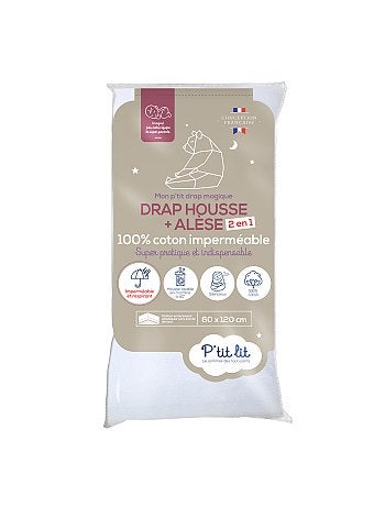 Drap housse + alèse pour lit bébé