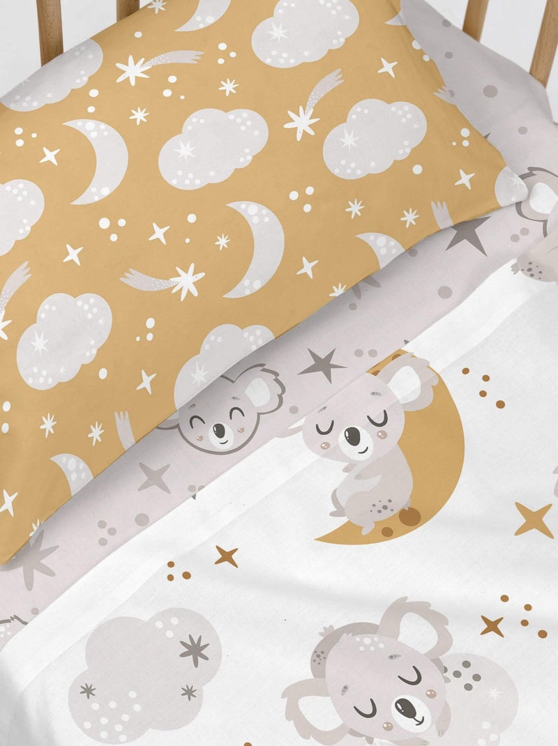 Drap-housse Baby koala Berceau "Happyfriday" Blanc - Kiabi