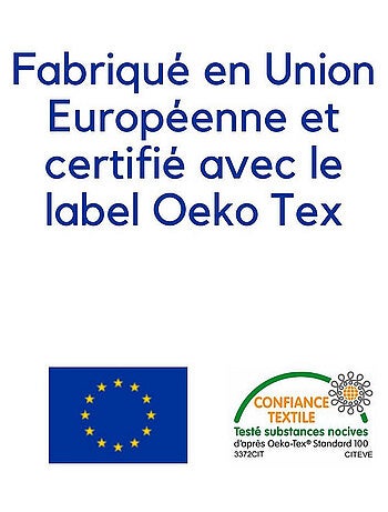 Drap housse Bambou lit deux places 140x190 / 140x200 cm - Blanc