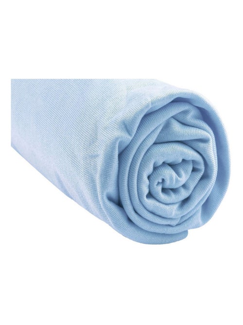 Drap housse Bambou lit deux places 140x190 / 140x200 cm - Ciel - Kiabi