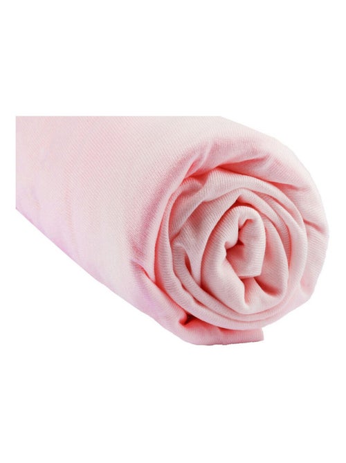 Drap housse Bambou lit deux places 140x190 / 140x200 cm - Rose - Kiabi