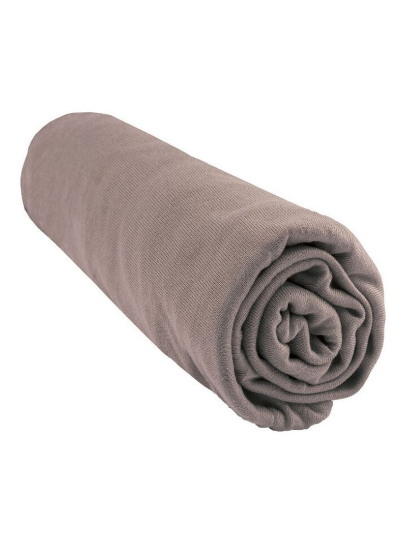 Drap housse Bambou lit deux places 140x190 / 140x200 cm - Taupe Taupe - Kiabi
