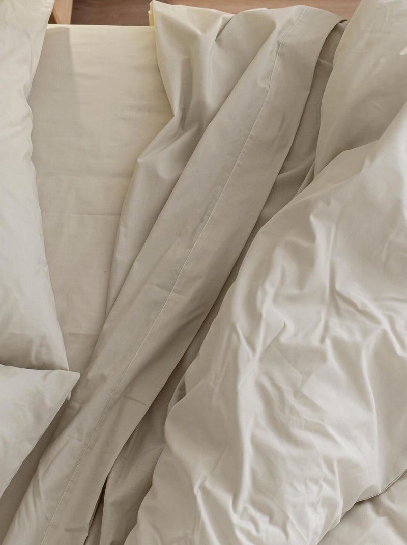 Drap-housse Basic "Happyfriday" Beige clair - Kiabi