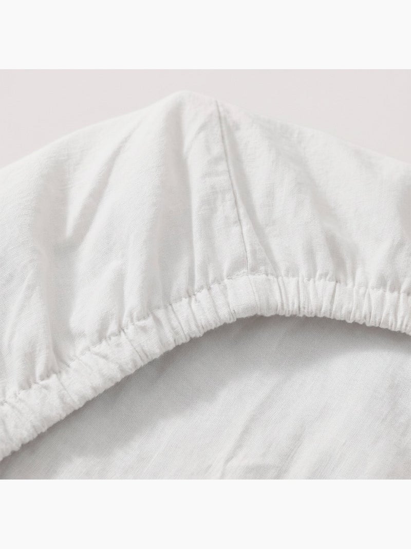 Drap-housse Basic "Happyfriday" Blanc - Kiabi