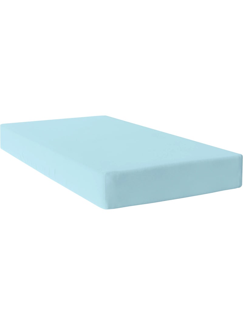 Drap-housse Basic "Happyfriday" Bleu Bleu - Kiabi