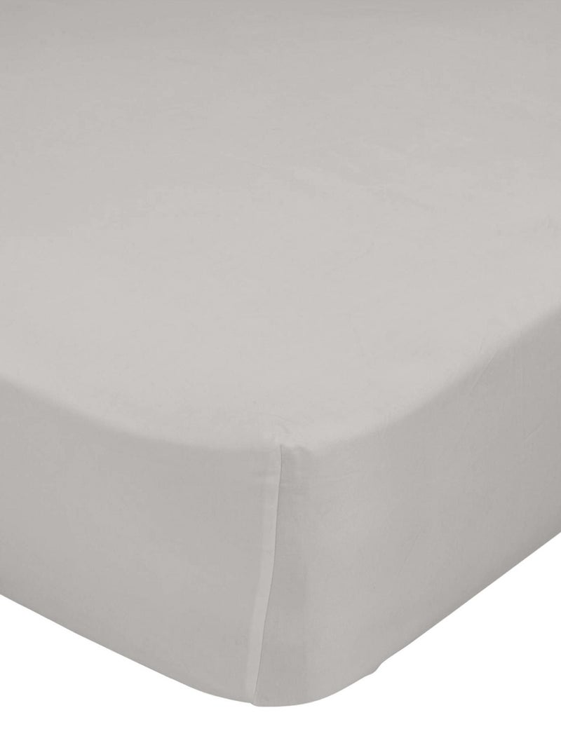 Drap-housse Basic "Happyfriday" Gris - Kiabi