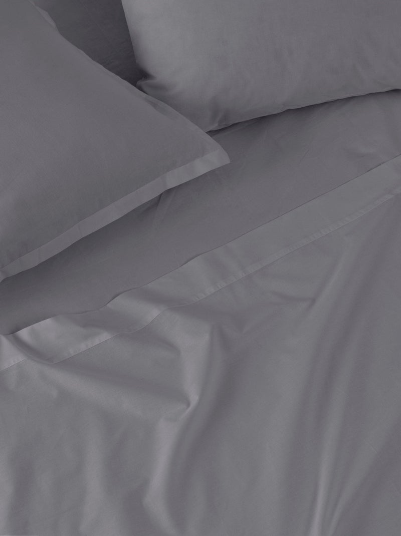 Drap-housse Basic "Happyfriday" Gris foncé - Kiabi