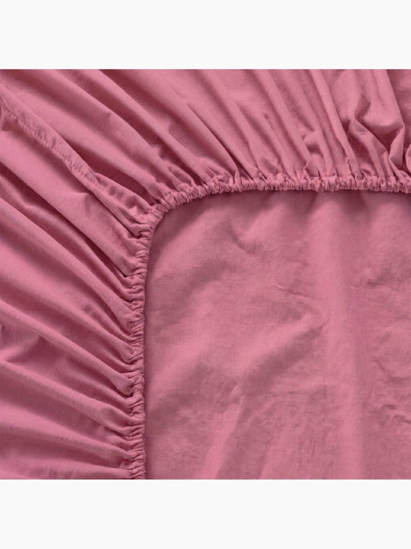 Drap-housse Basic "Happyfriday" Magenta - Kiabi