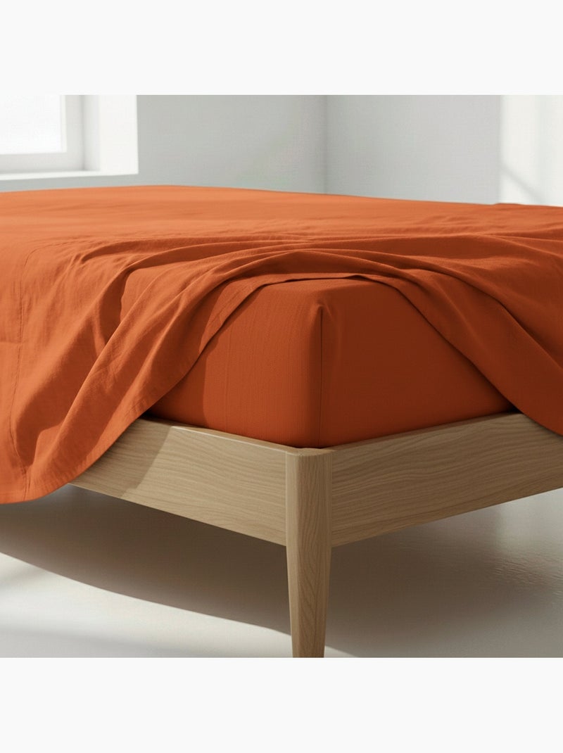 Drap-housse Basic "Happyfriday" Marron - Kiabi