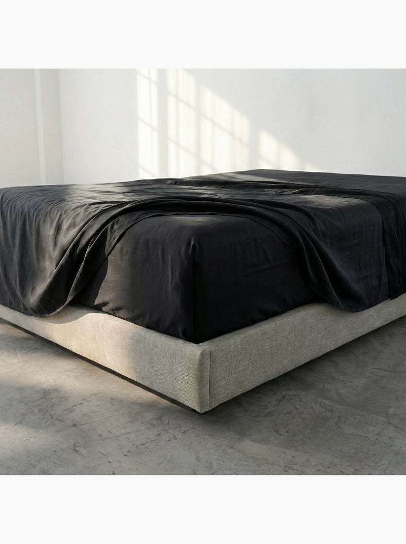 Drap-housse Basic "Happyfriday" Noir - Kiabi
