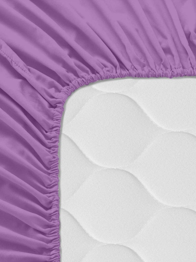 Drap-housse Basic "Happyfriday" Violet - Kiabi