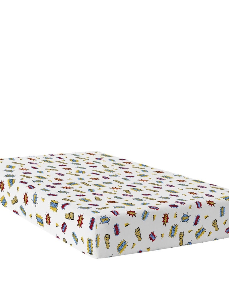 Drap-housse Bat "Happyfriday" Multicolore - Kiabi