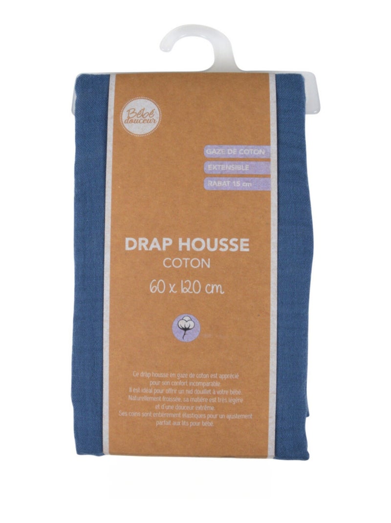 Drap-Housse Bébé Bleu - Kiabi
