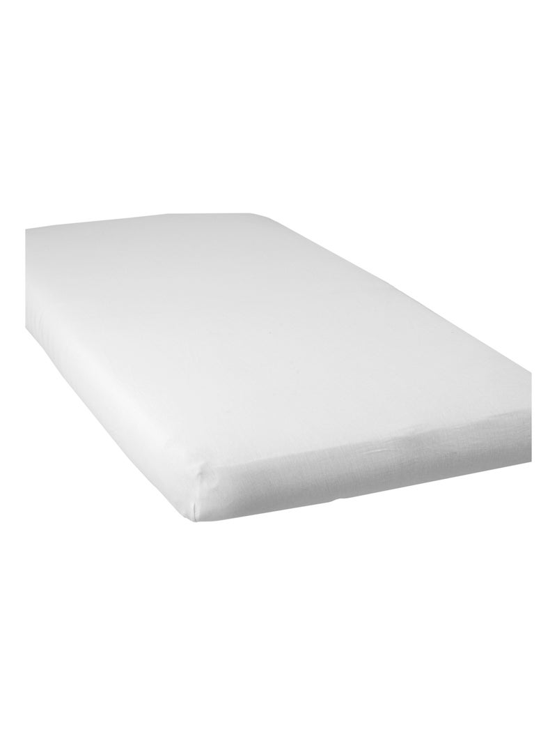 Drap housse bébé coton bio Blanc - Babycalin Blanc - Kiabi