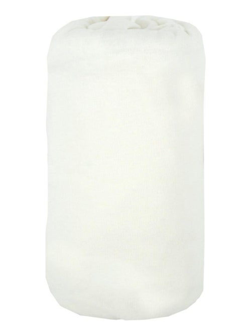 Drap housse bébé coton bio Blanc - Babycalin - Kiabi