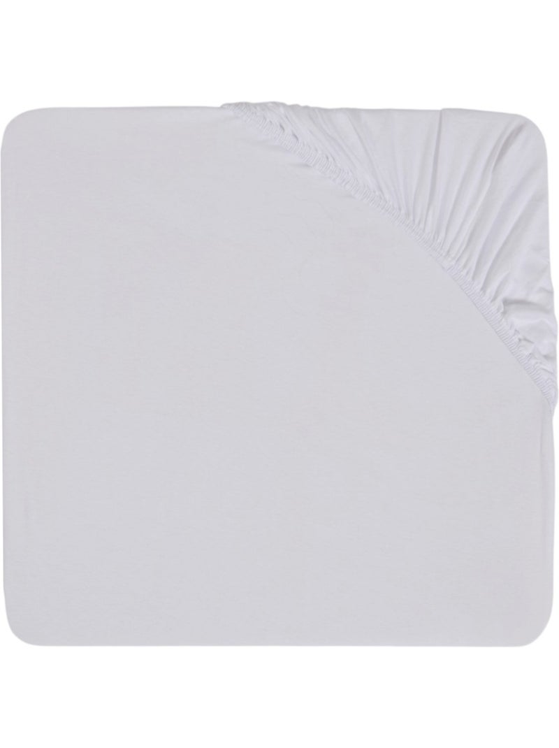 Drap housse bébé coton Blanc - Kiabi
