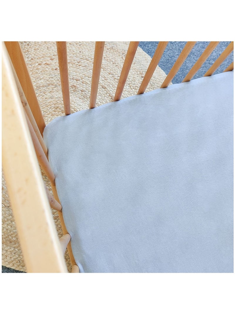 Drap housse bébé coton Gris - Kiabi