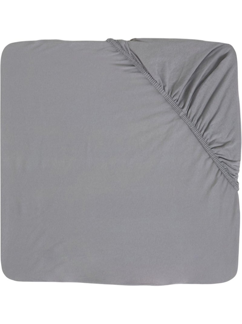 Drap housse bébé coton Gris - Kiabi