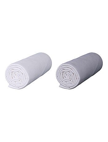 Drap housse bébé coton jersey bio (lot de 2)