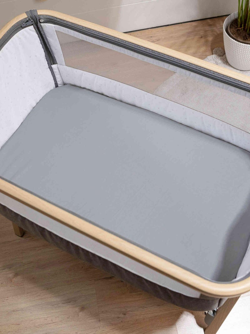 Drap housse bébé coton jersey bio (lot de 2) Blanc - Kiabi