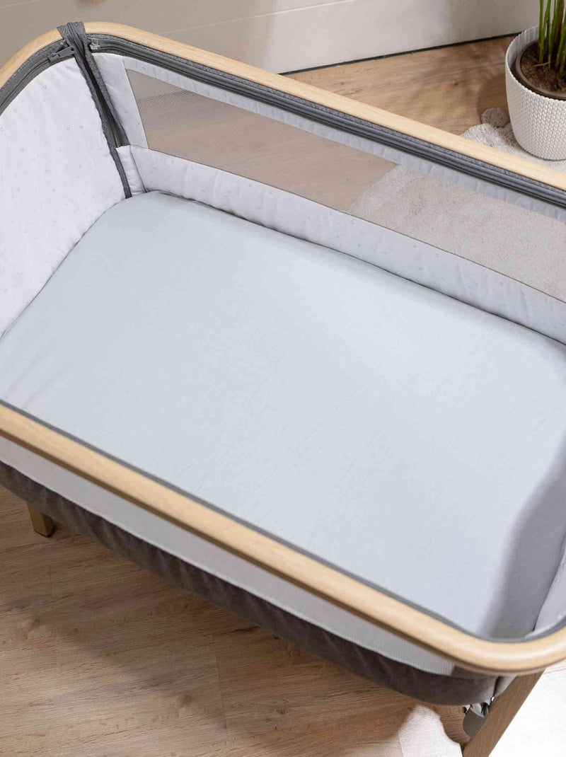 Drap housse bébé coton jersey bio (lot de 2) Blanc - Kiabi