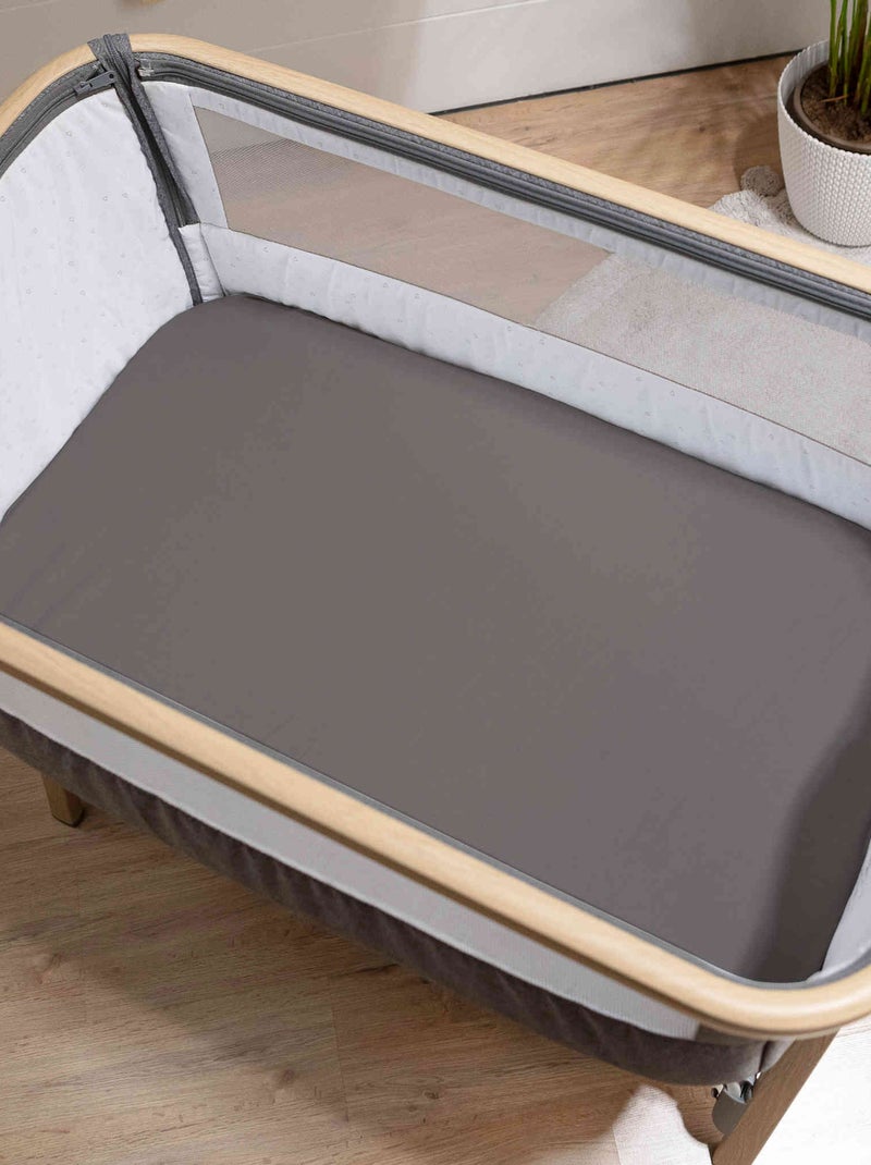 Drap housse bébé coton jersey bio (lot de 2) Blanc - Kiabi