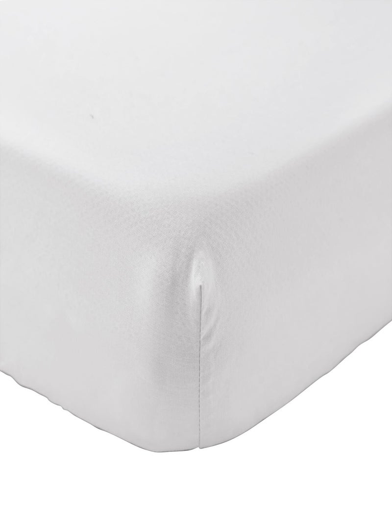 Drap housse bébé coton lavé Blanc - Kiabi