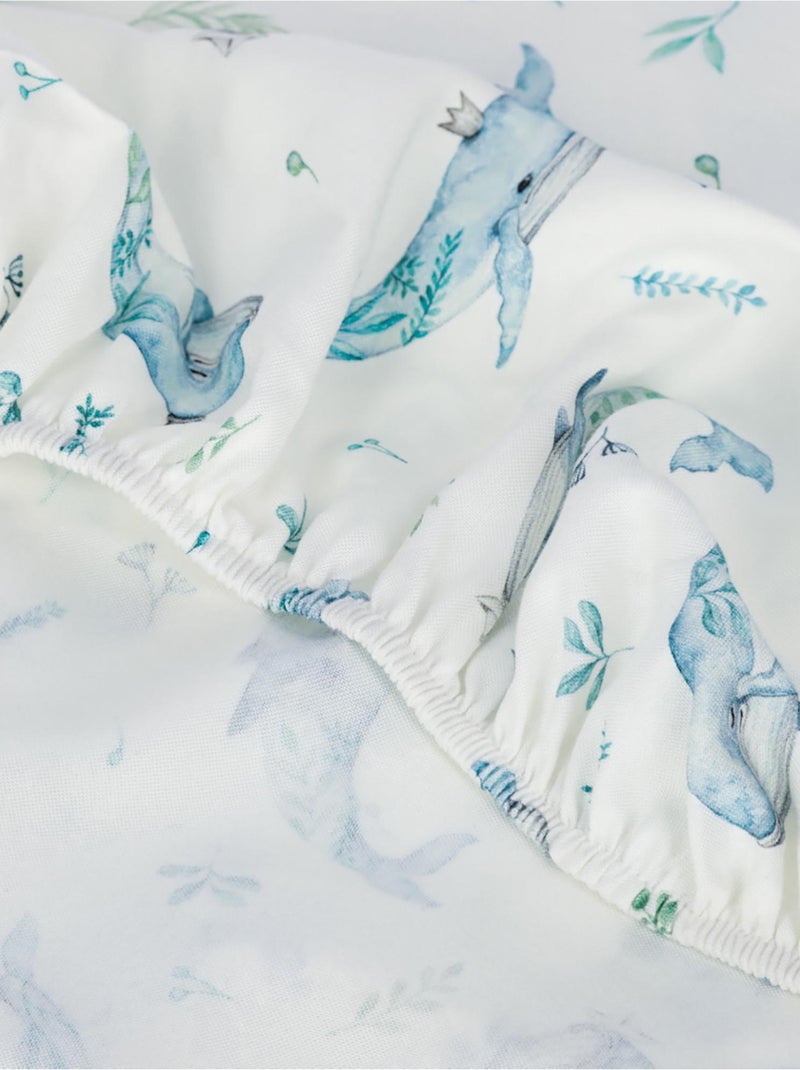 Drap housse bébé en coton, MOBY Multicolore - Kiabi