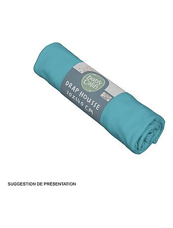 Drap housse bébé en coton uni - Babycalin