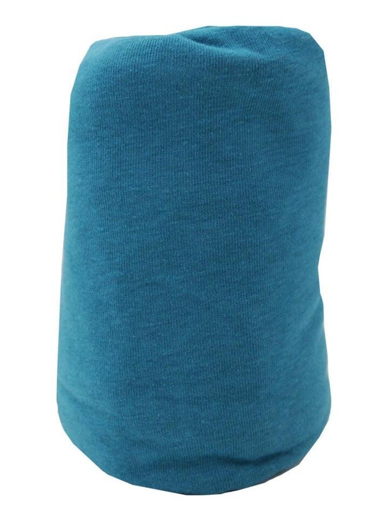 Drap housse bébé en coton uni - Babycalin Bleu canard - Kiabi