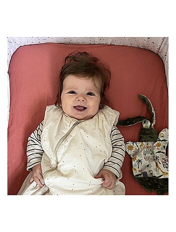 Drap housse bébé en coton uni - Babycalin