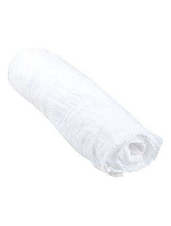 Drap housse bébé en gaze de coton 100% coton