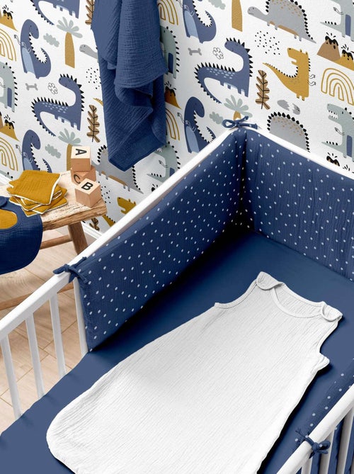 Drap housse bébé en gaze de coton 100% coton - Kiabi