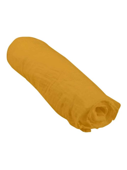 Drap housse bébé en gaze de coton 100% coton - Kiabi
