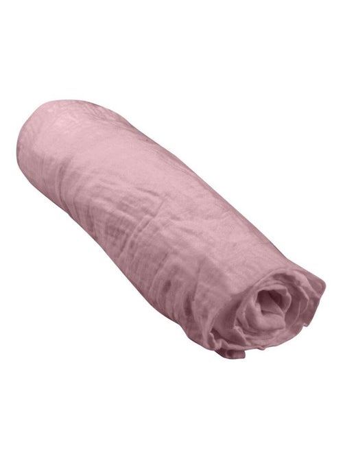 Drap housse bébé en gaze de coton 100% coton - Kiabi