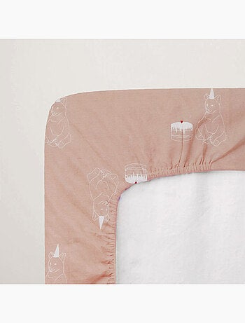 Drap-housse bébé en jersey 100% coton extensible anniversaire