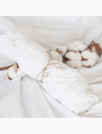 Drap housse bébé en jersey coton bio