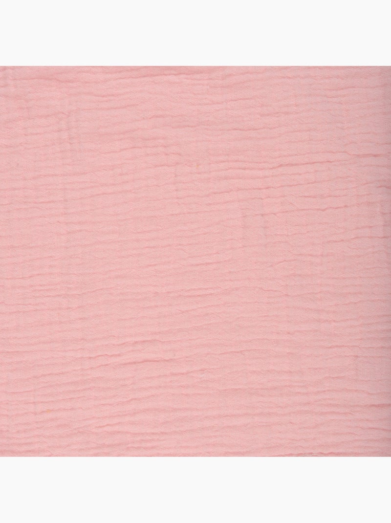 Drap housse bébé extensible en gaze de coton rose 60 x 120 cm Rose - Kiabi