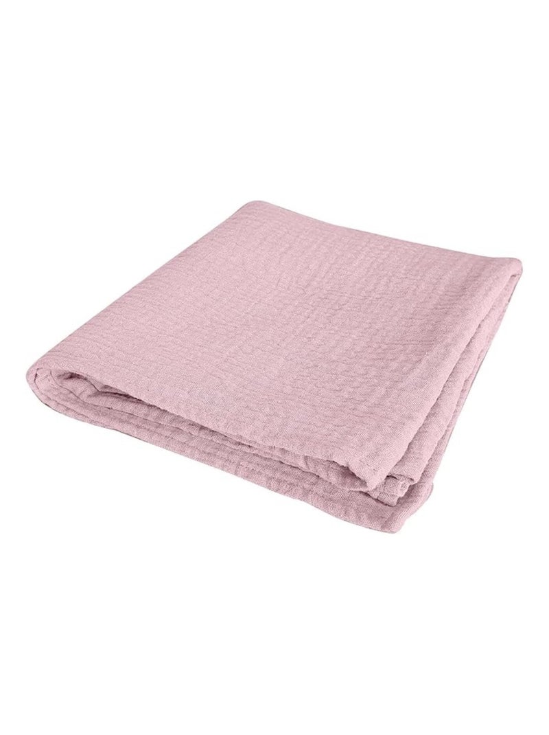 Drap Housse bébé Gaze de coton Alia PROMO LINGE Rose - Kiabi
