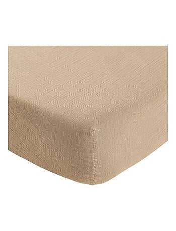 Drap housse bébé gaze de coton NOA
