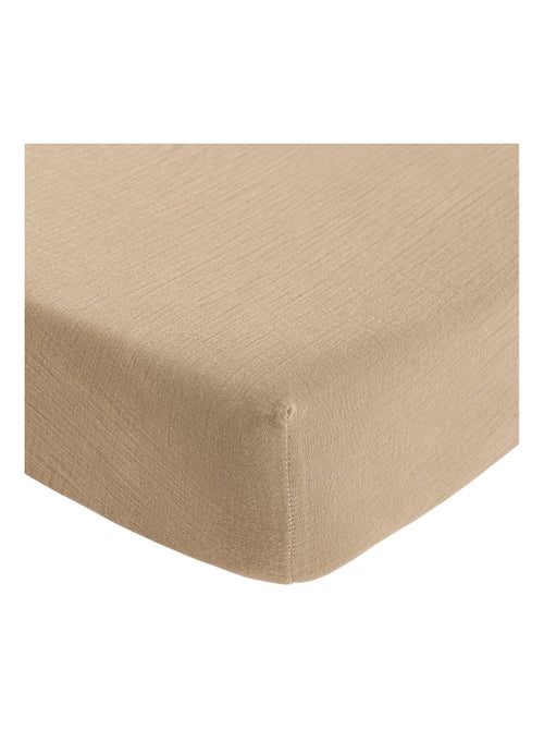 Drap housse bébé gaze de coton NOA - Kiabi