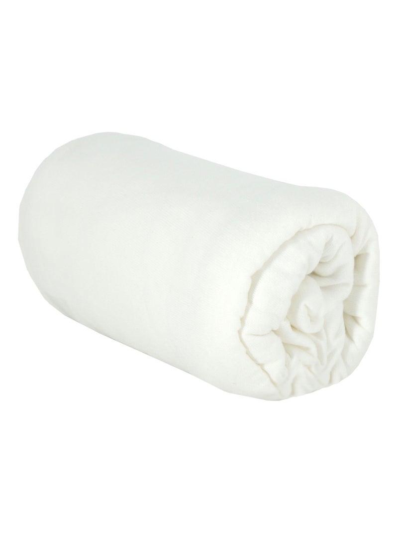 Drap housse bébé uni en coton doux - Babycalin Blanc - Kiabi