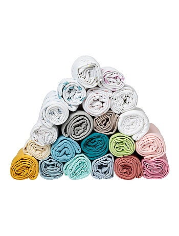Drap housse bébé en coton uni - Babycalin