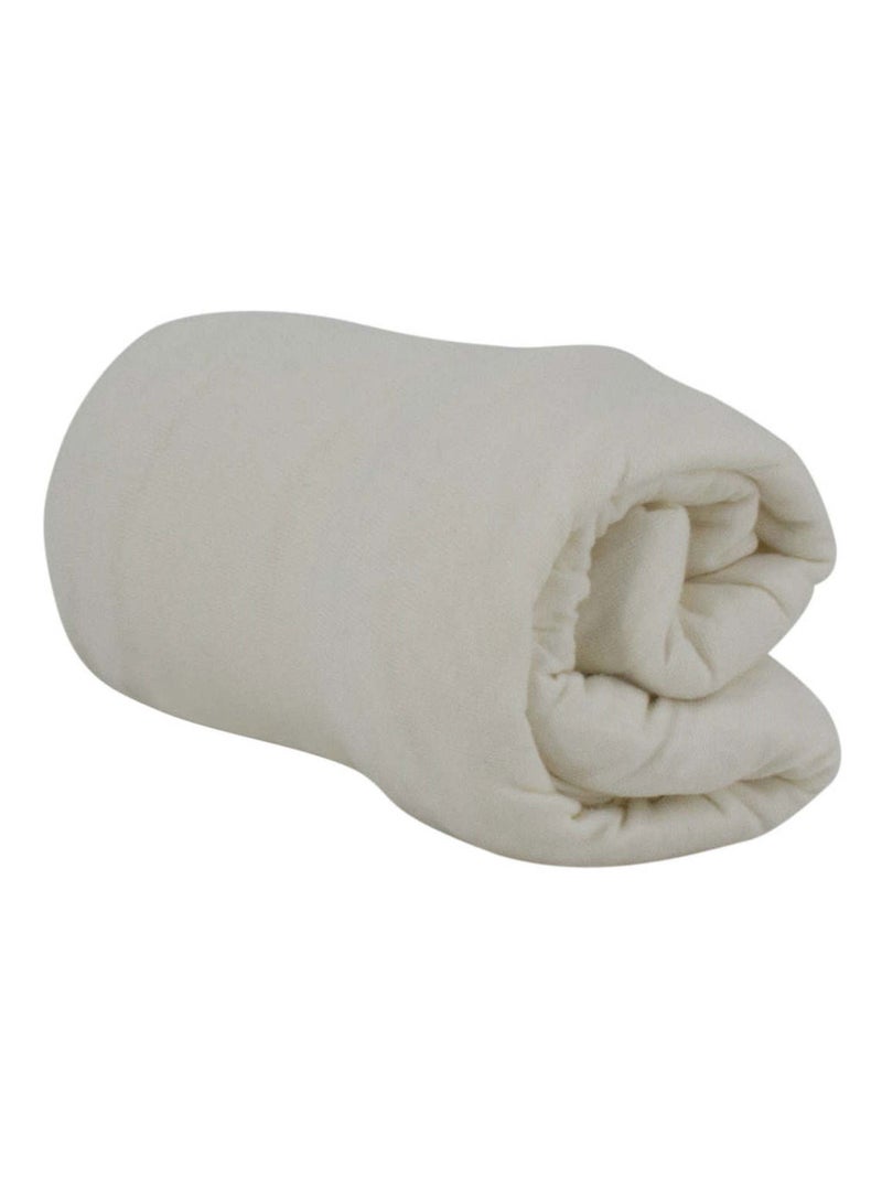 Drap housse bébé uni en coton doux - Babycalin Ecru - Kiabi